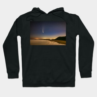 Comet NEOWISE, Rhossili Bay, Gower Hoodie